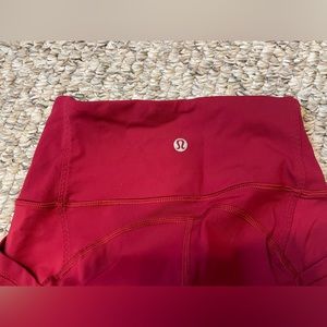 lululemon red leggings size 0
